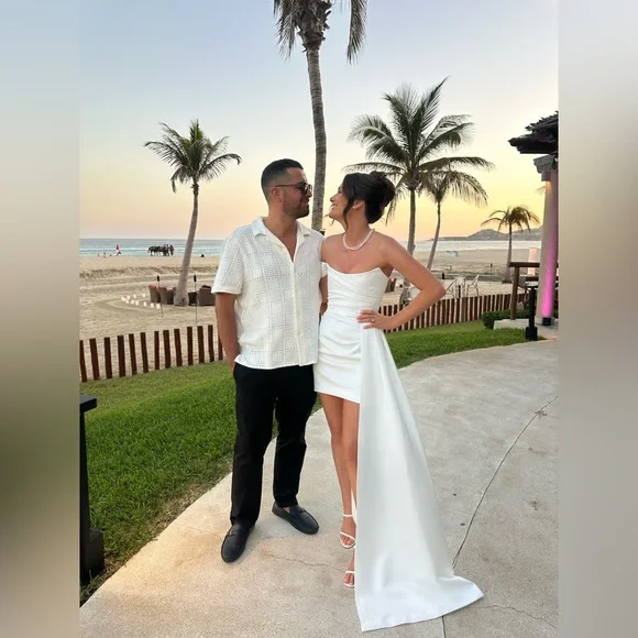 Sau Lee Brenda dress in white